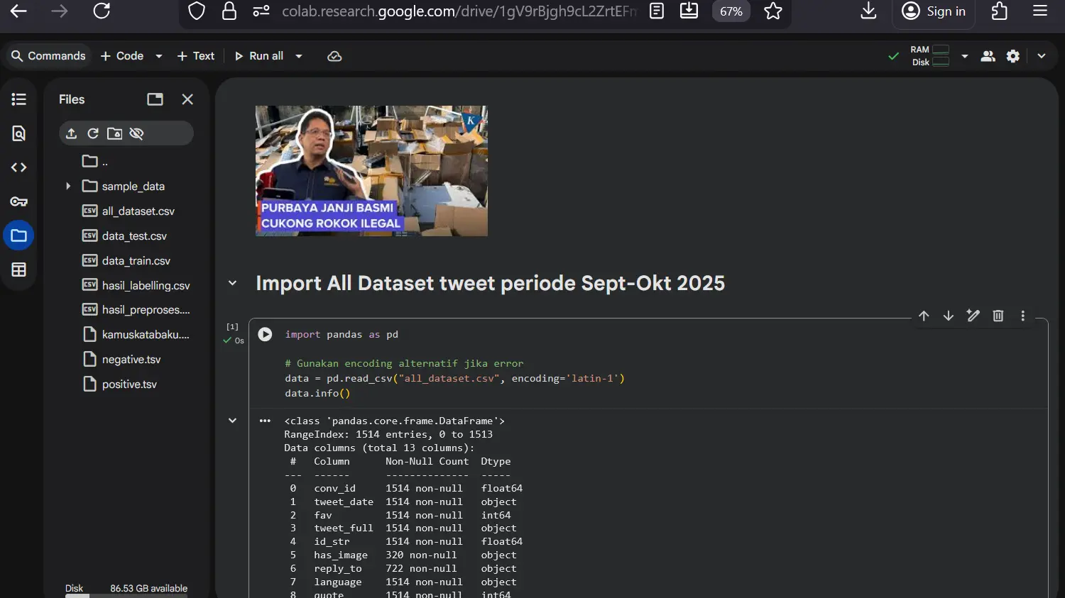 Thumbnail Source Code Analisis Sentimen Naive Bayes dengan Python - AR Dev 2