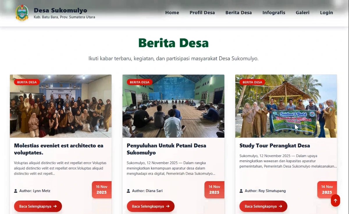 Thumbnail Source Code Website Desa - AR Dev 2