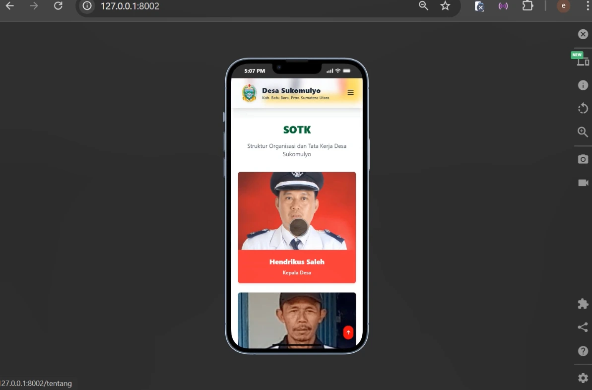 Thumbnail Source Code Website Desa - AR Dev 3